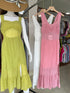 Side Slit Sleeveless Back Bow Decor Long Dresses